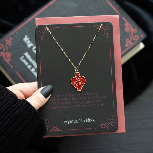 Necklace // Love Potion Enamel Stainless Steel w/Greeting Card