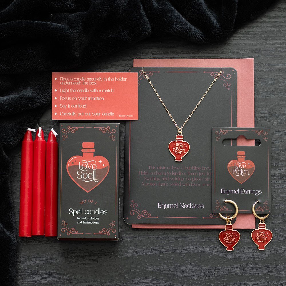 Necklace // Love Potion Enamel Stainless Steel w/Greeting Card