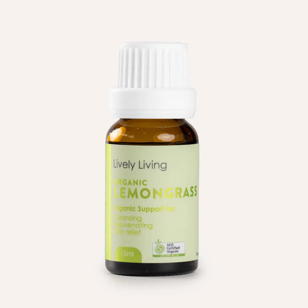 Lively Living // Lemongrass Certified Organic Essential Oil // 15ml