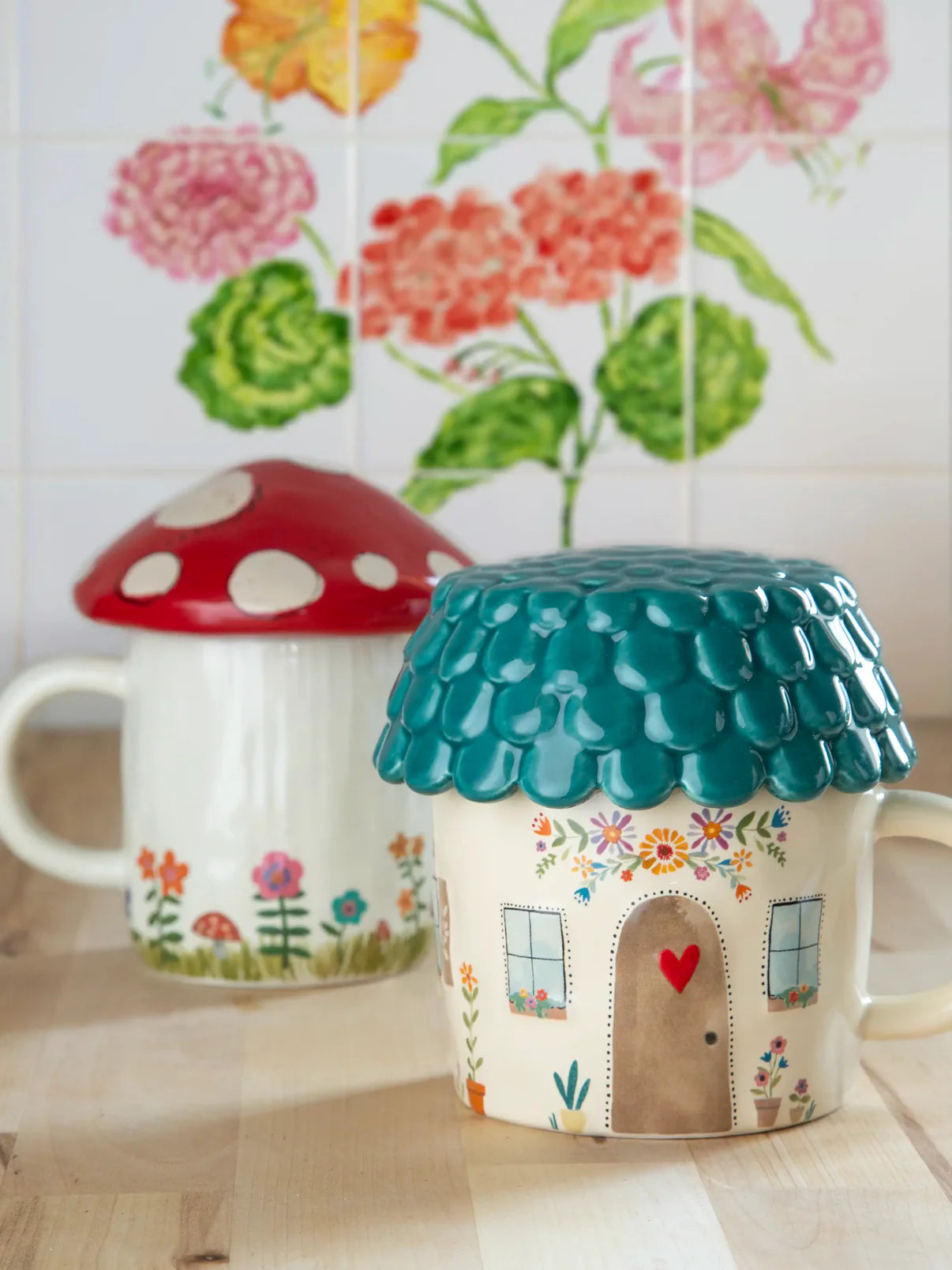 Lidded Mug // Mushroom