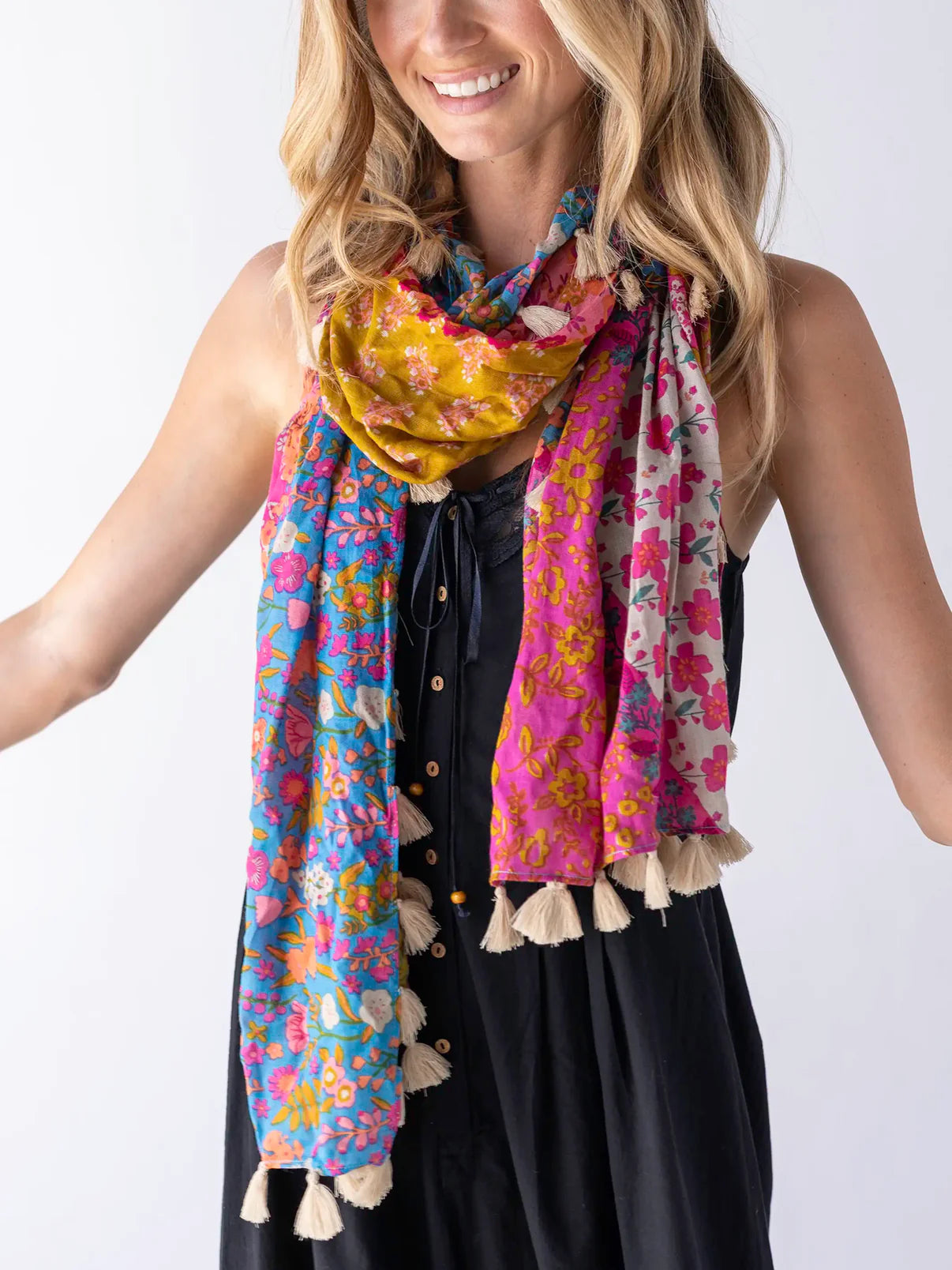 Sayulita Scarf // Mixed Rainbow Floral