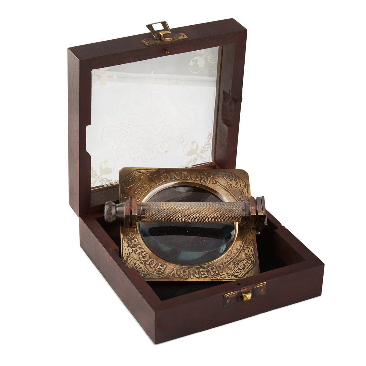 Folding Sherlock Holmes 70mm Magnifying Glass - (MN100) - Vintage World Australia - 2