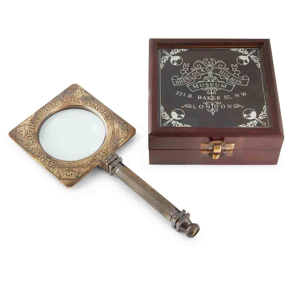 Folding Sherlock Holmes 70mm Magnifying Glass - (MN100) - Vintage World Australia - 1