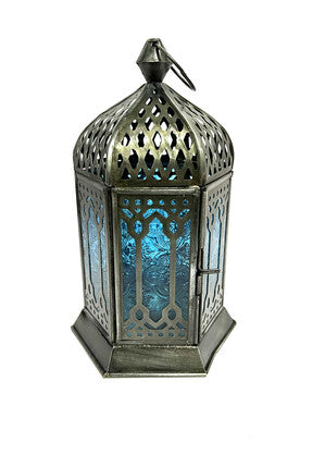 Lantern // Zinc Antique Turquoise // 21cm