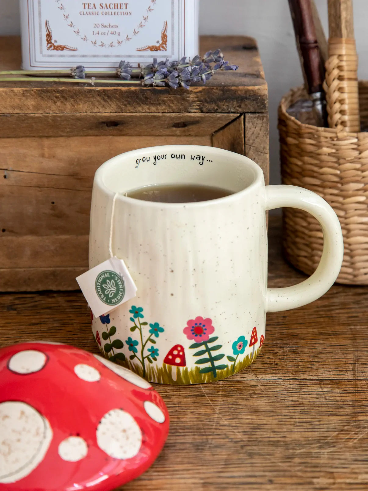 Lidded Mug // Mushroom