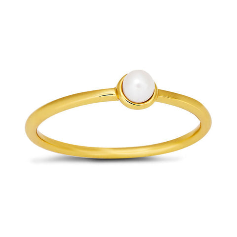 Ring // Delicate Pearl // Gold