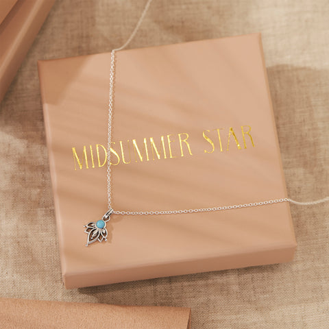 Necklace // Lotus Azure Opal