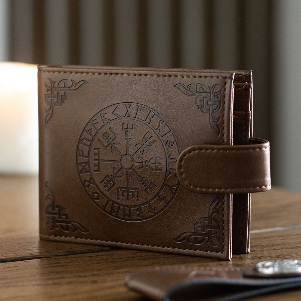 Viking // Wallet // Faux Leather  Compass