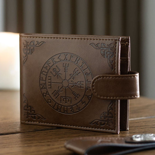 Viking // Wallet // Faux Leather  Compass