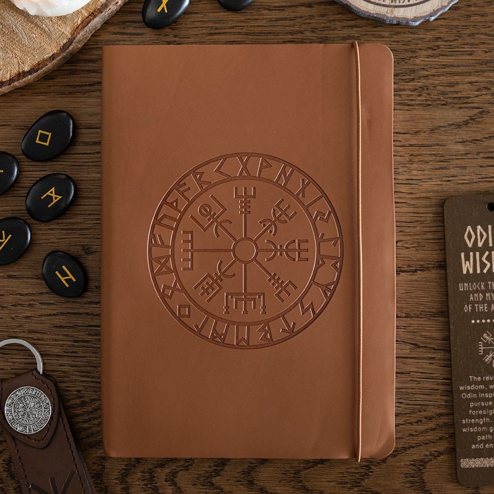 Viking // Journal with Pen // Faux Leather A5 Compass