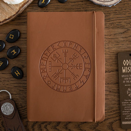 Viking // Journal with Pen // Faux Leather A5 Compass