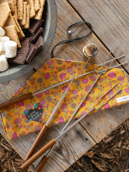 Campfire Extendable Roasting Sticks // Set of 4 // S'more Memories