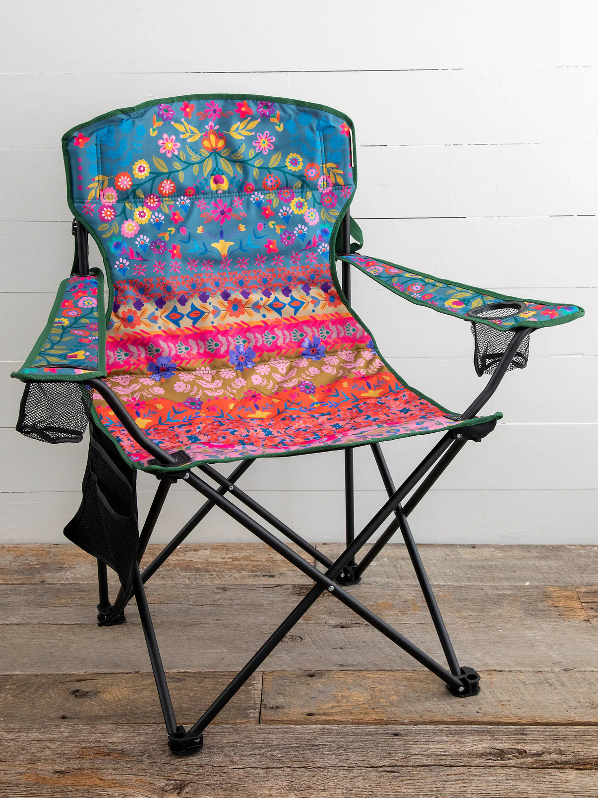 Happy Camp Chair // Folk Floral Border