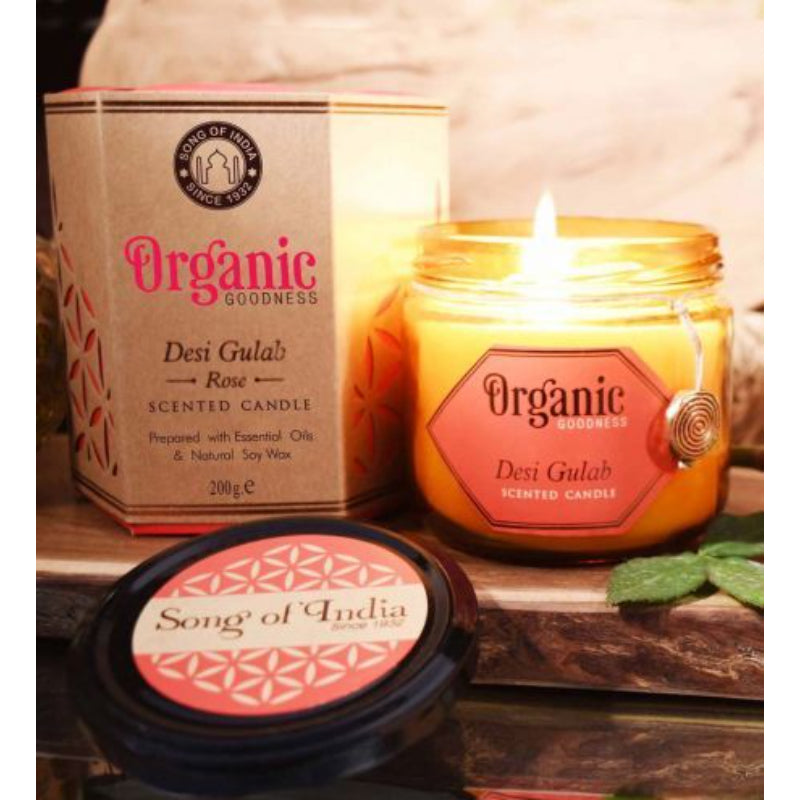 Organic Goodness // Rose Soy Candle // 200GM