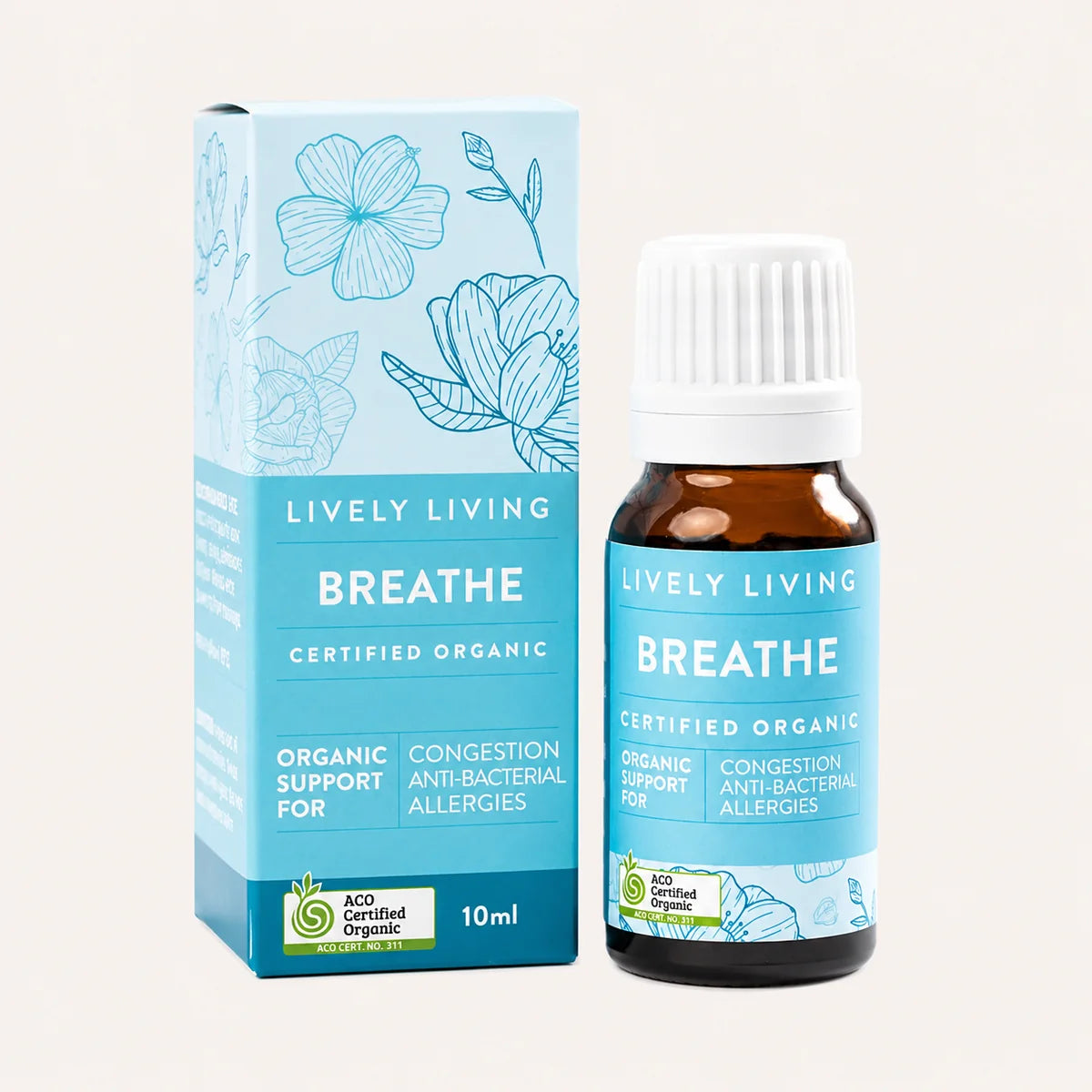 Lively Living // Breathe ACO Certified Organic Essential Oil // 10ml
