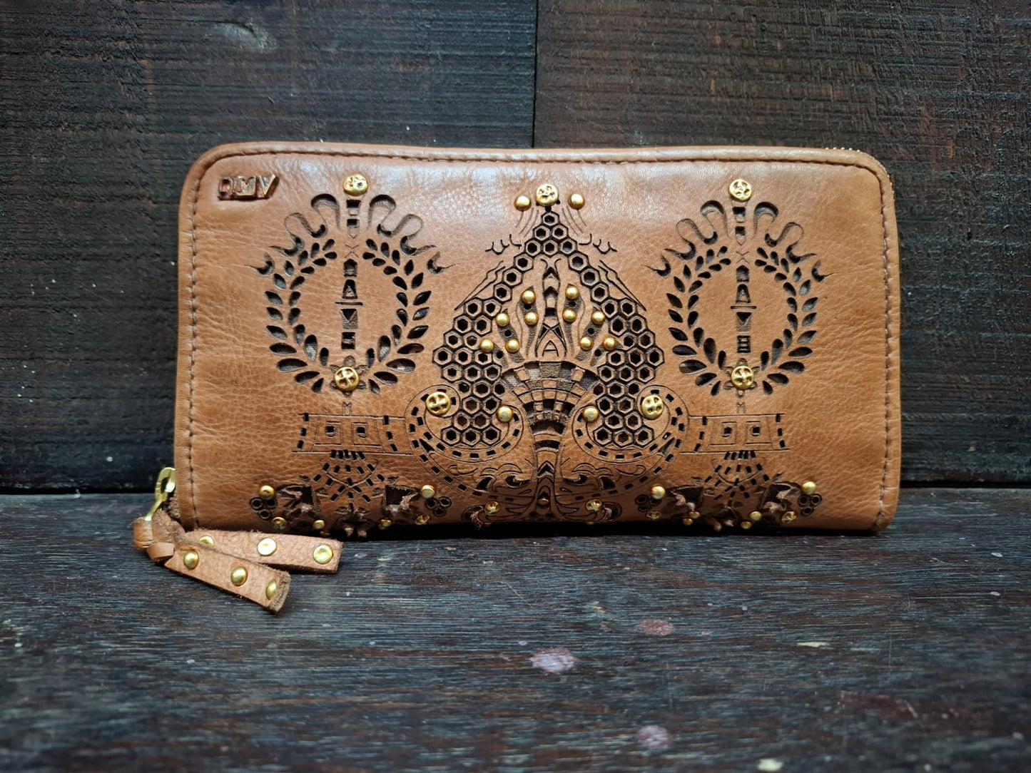 Pacho Zip Wallet // Brandy