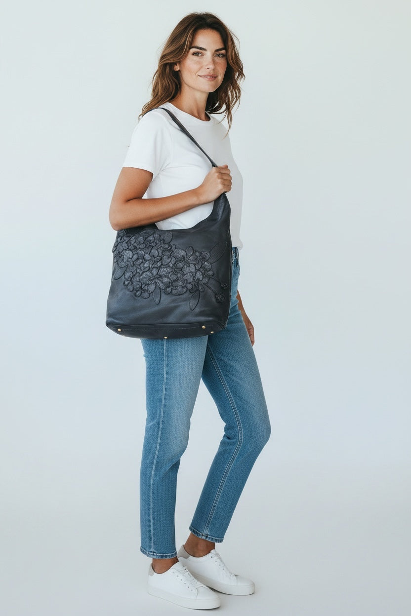 Pepper Tote // indigo