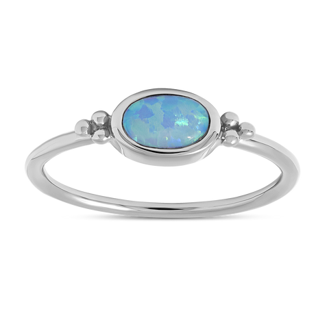The Visionary Azure Opal Ring