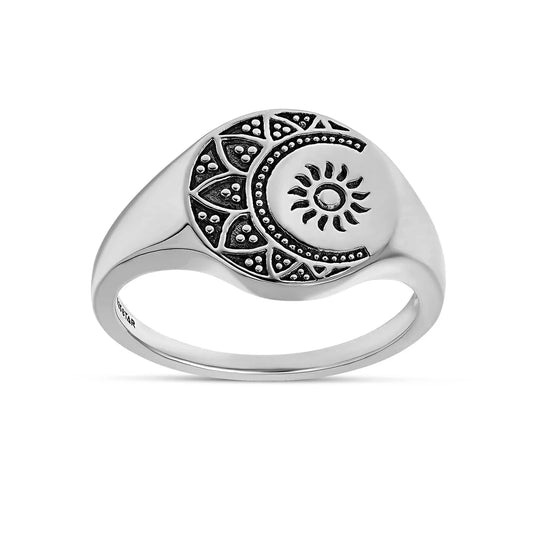 Ring // Mandala Deities Signet // SIlver