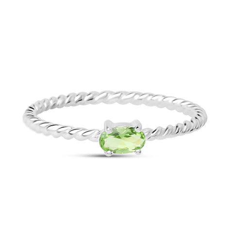 Interwoven Peridot Ring