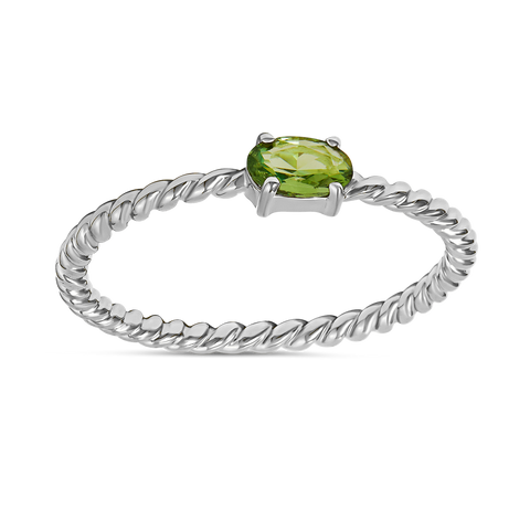 Interwoven Peridot Ring