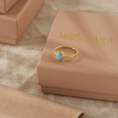Ring // Majestic Azure Opal // Gold