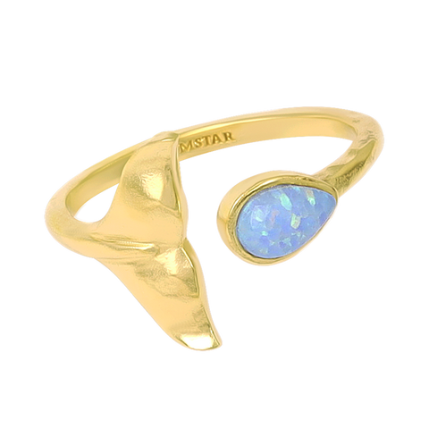Ring // Whale Tail Opal // Gold