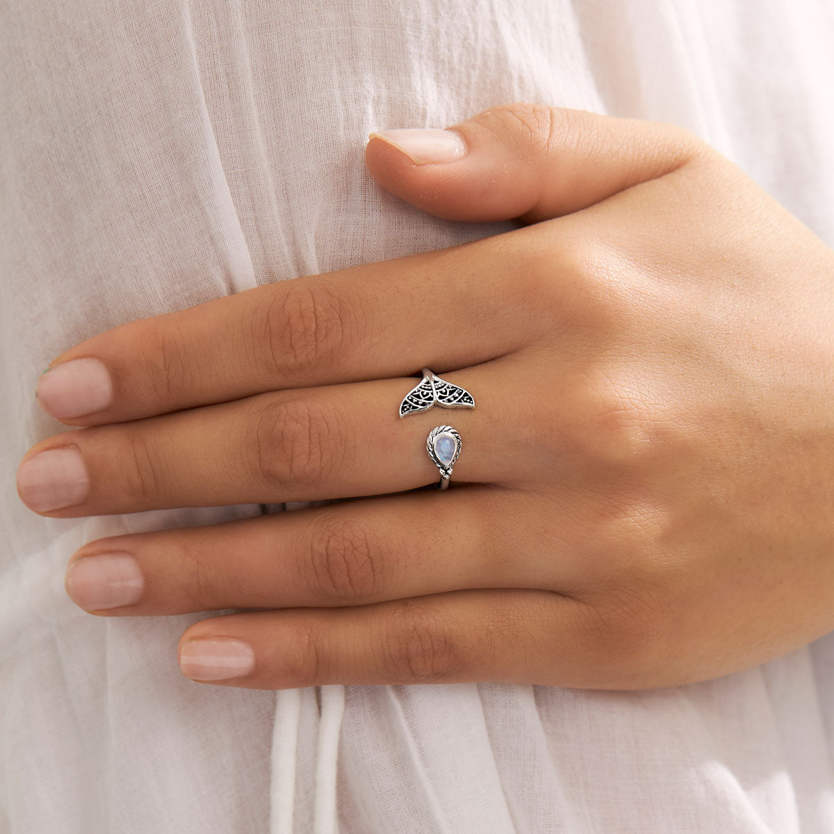 Under the Sea Moonstone Ring