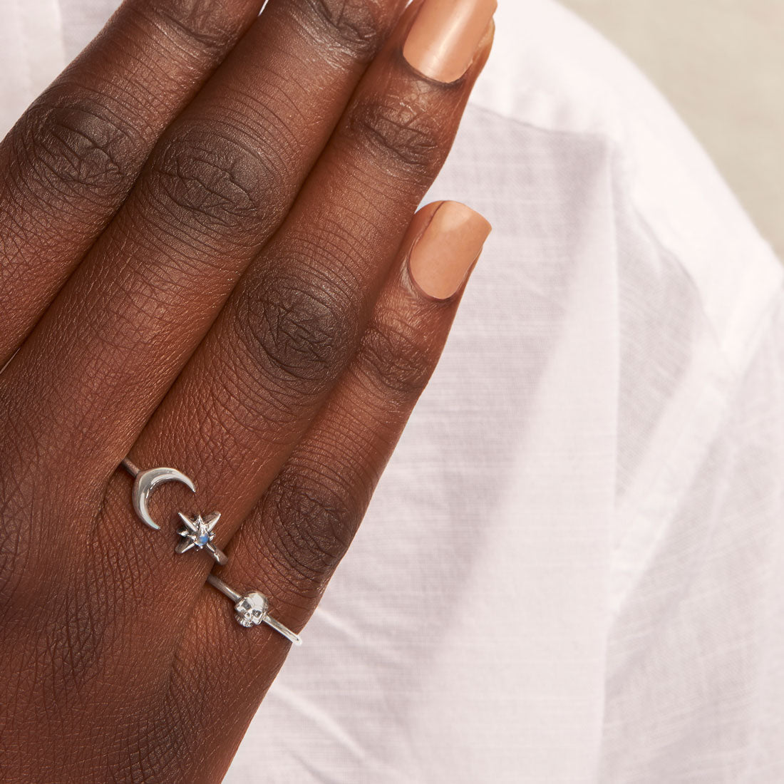 Nebula Dreams Moonstone Ring