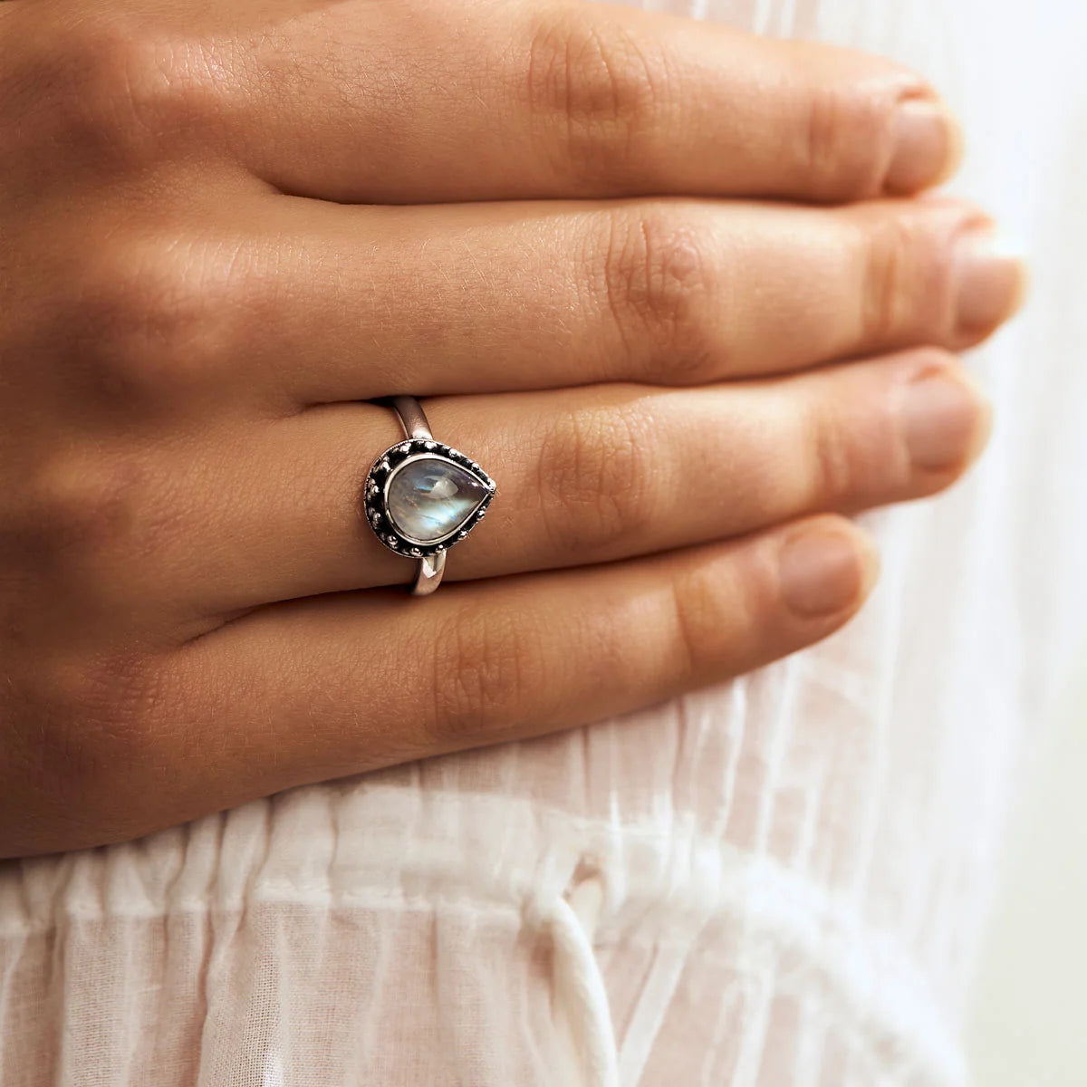 Ring // Empyrean Moonstone Ring // SIlver