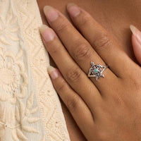 Ring // Enlightened Turquoise Spirit Turtle // Silver