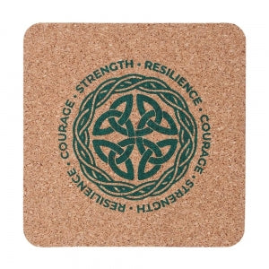 Celtic // Shield Knot Lowball Glass with Coaster