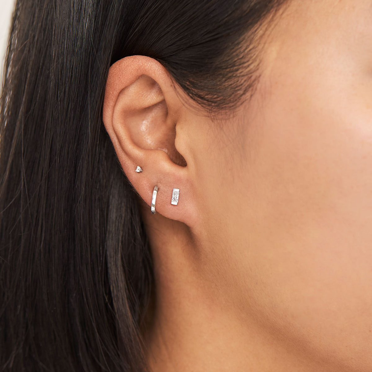 Lumen Baguette Studs