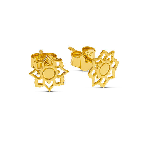 Studs // Mandala Flower // Gold