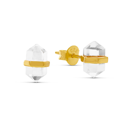 Gold Empress Crystal Studs