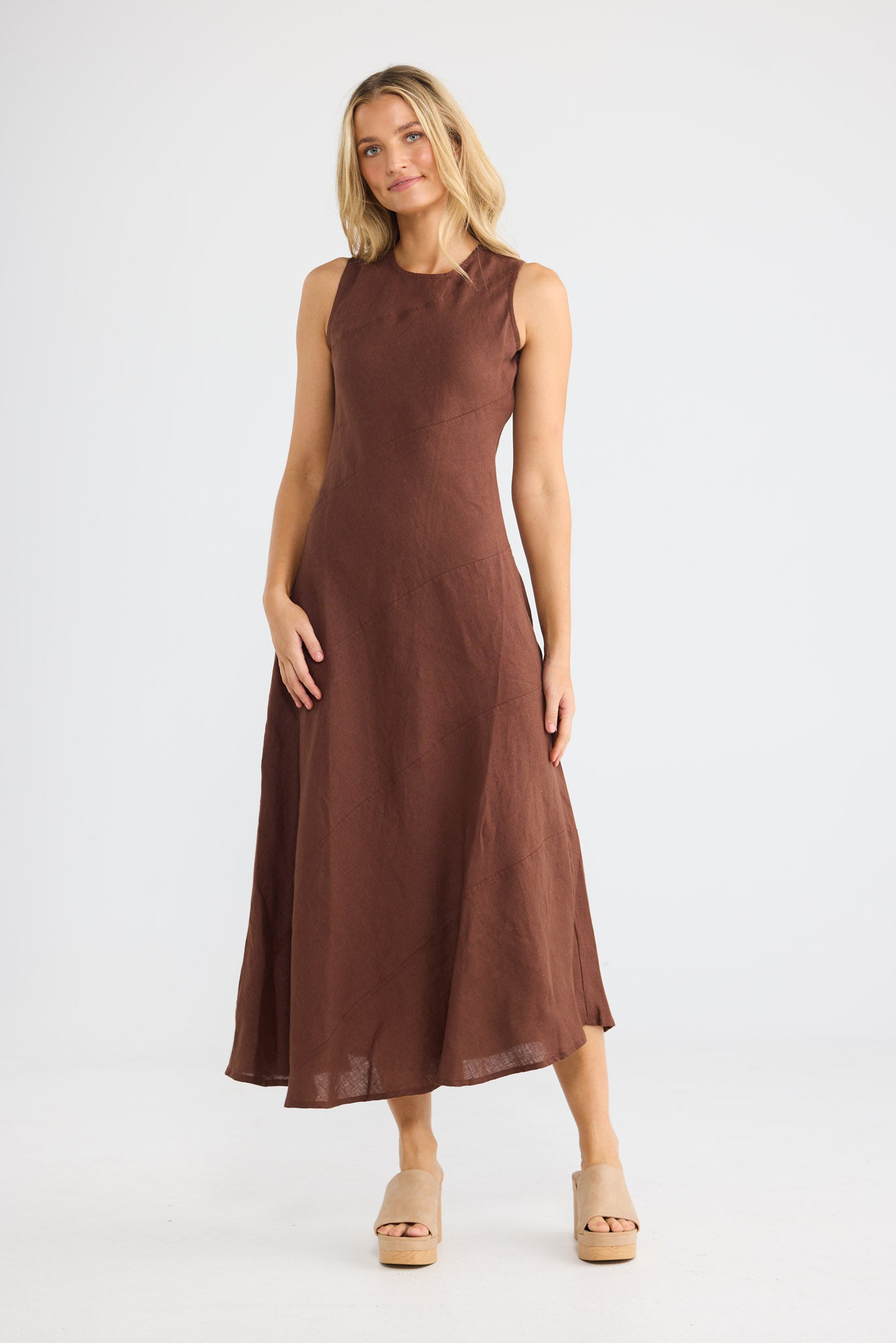 Dickens Dress // Chocolate Linen