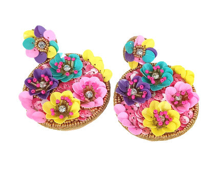 Earrings // Multi Beaded Floral