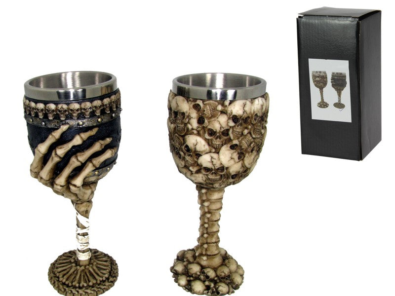Goblet // Skull // 2 Asstd // 19cm