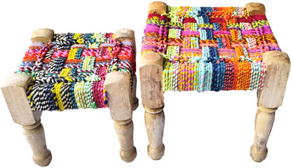 Stools // Chindi Woven