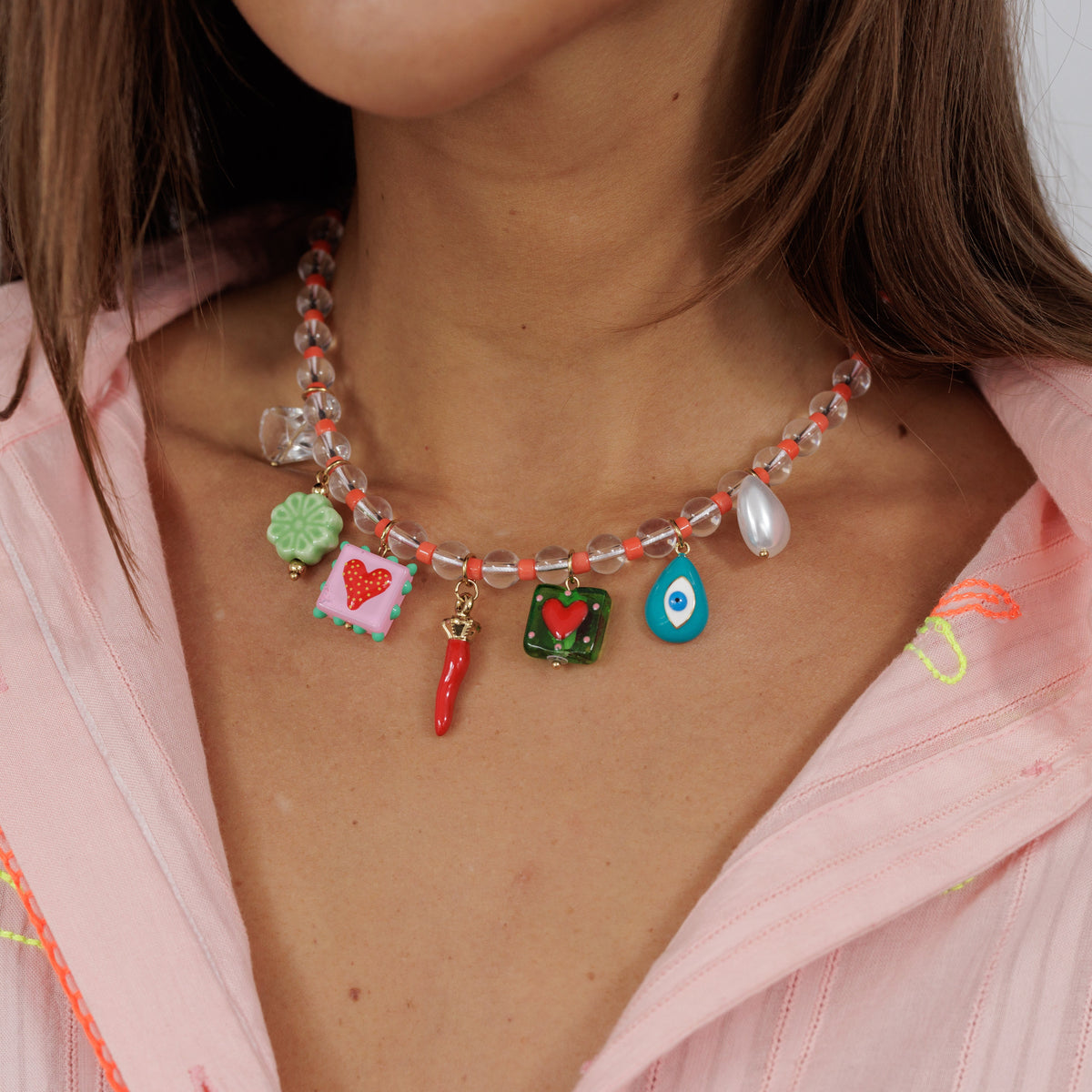 Necklace // Beaded Charm
