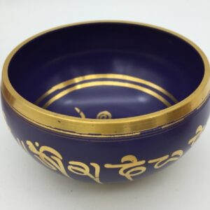 Singing Bowl // Hand Painted Purple // 14cm