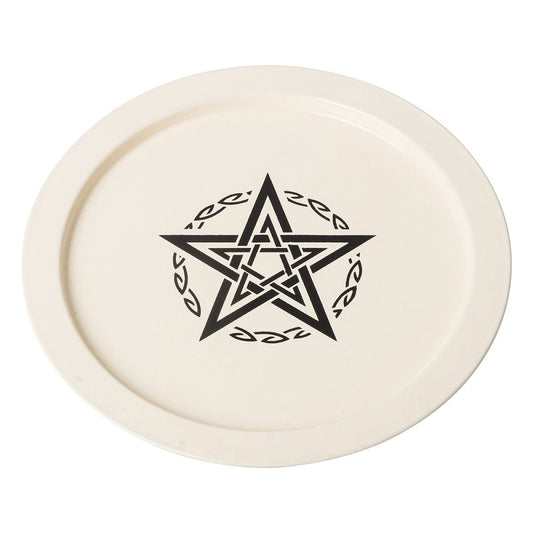 Wiccan // Pentacle Offering Plate // 22cm