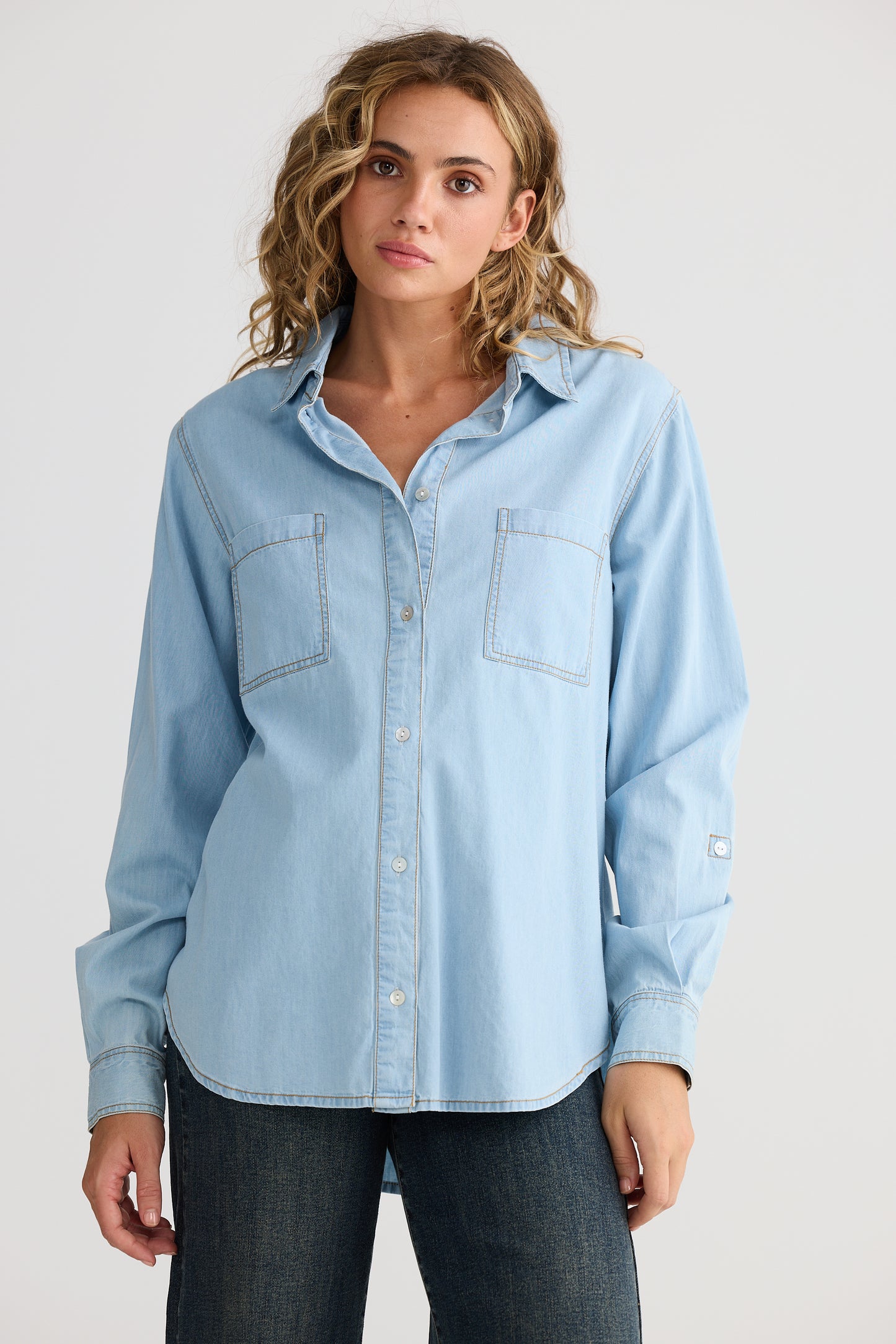 Whiplash Shirt // Light Denim