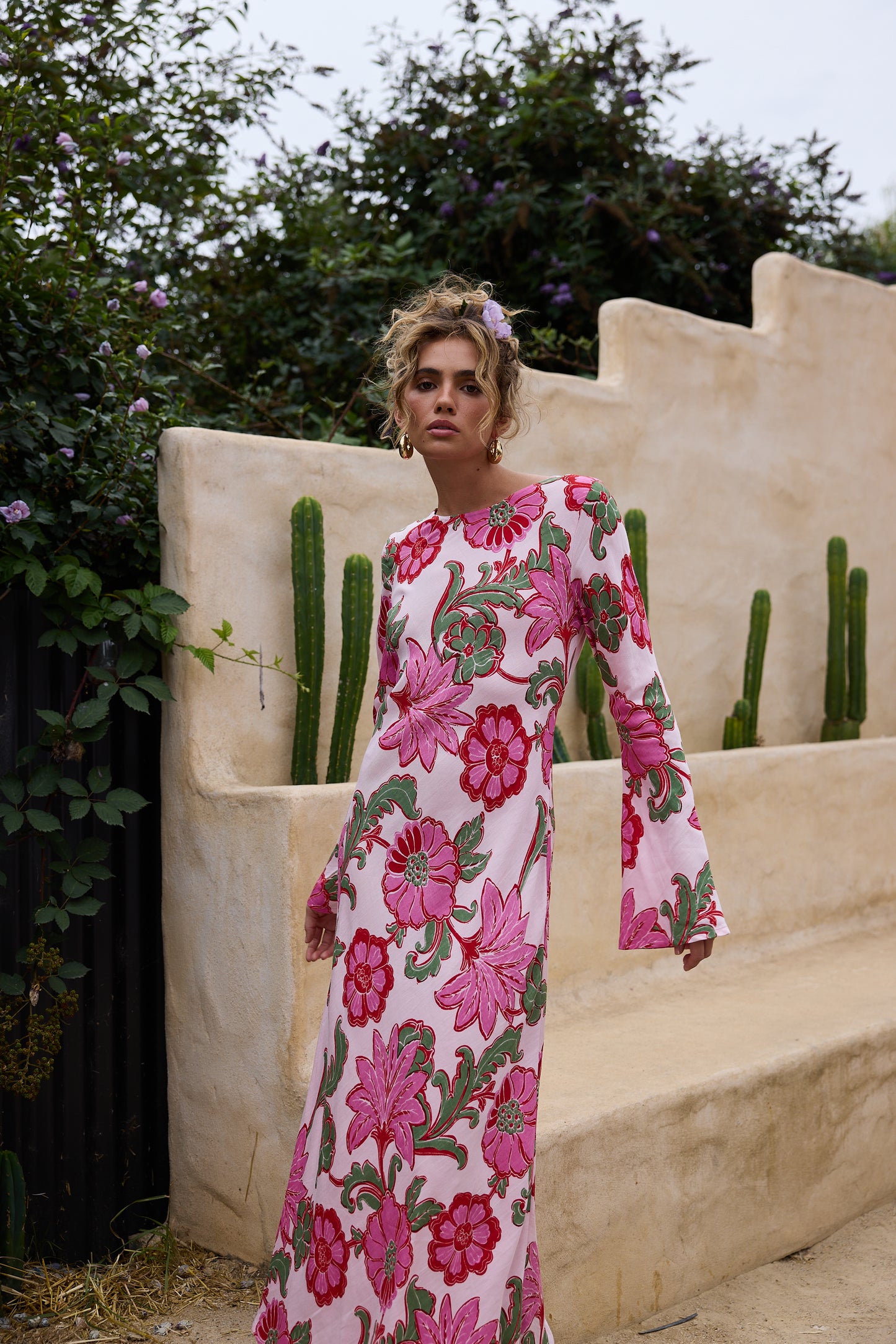 Stardust Maxi Dress // Pink Ibiza