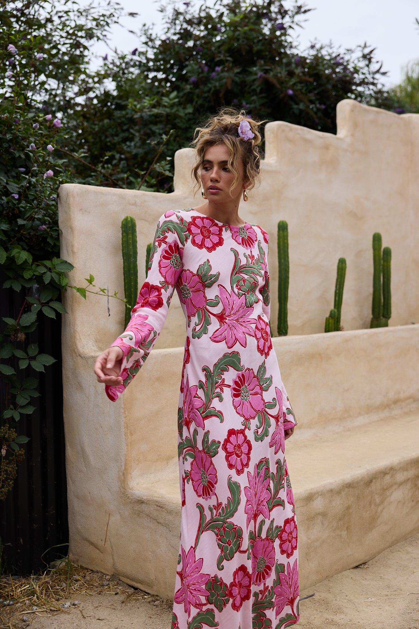 Stardust Maxi Dress // Pink Ibiza