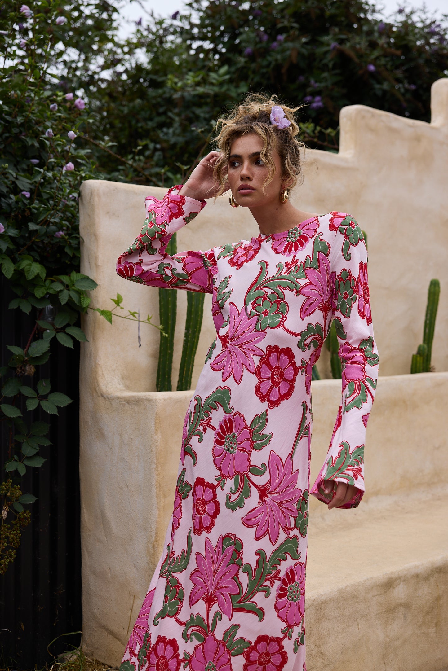 Stardust Maxi Dress // Pink Ibiza