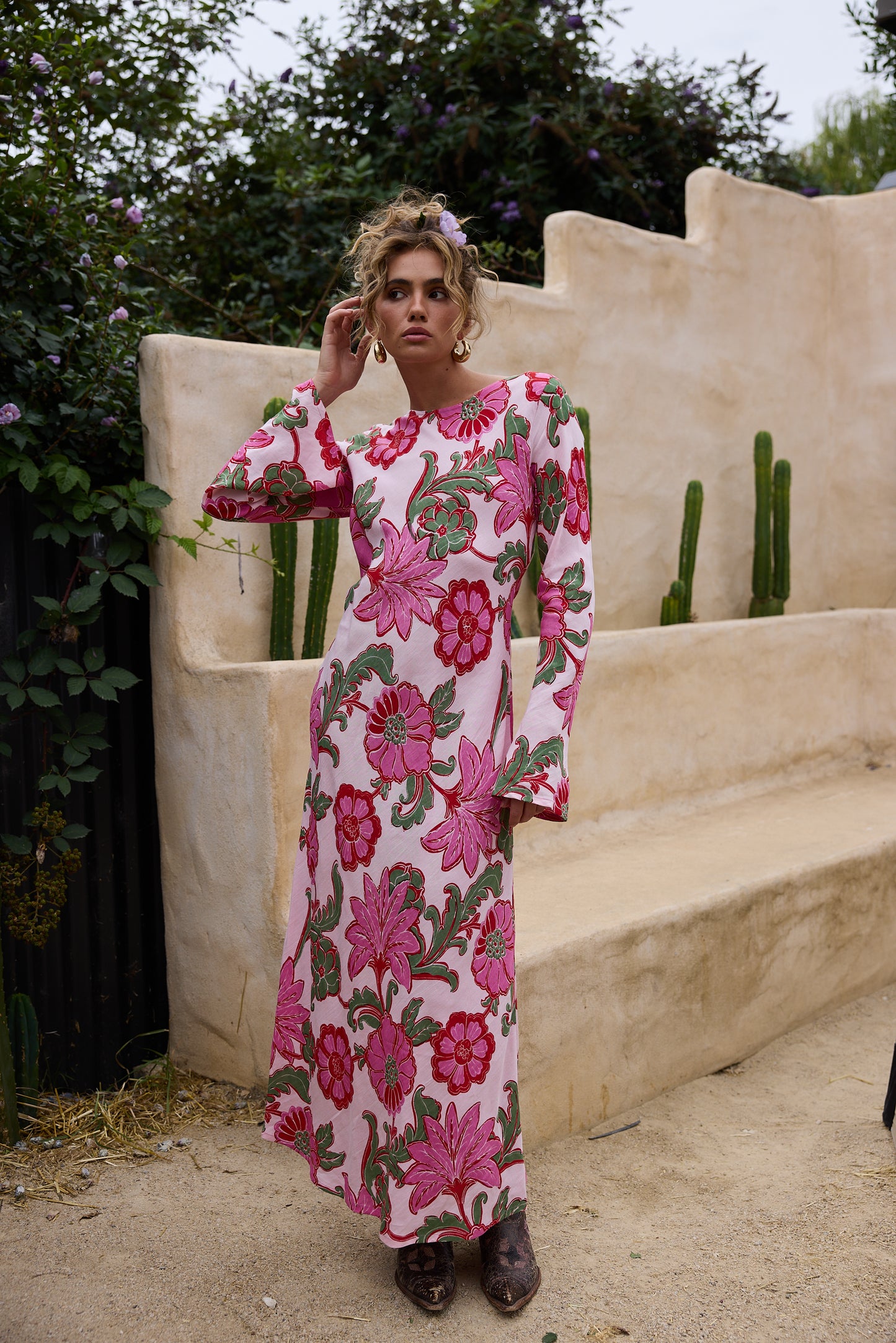 Stardust Maxi Dress // Pink Ibiza