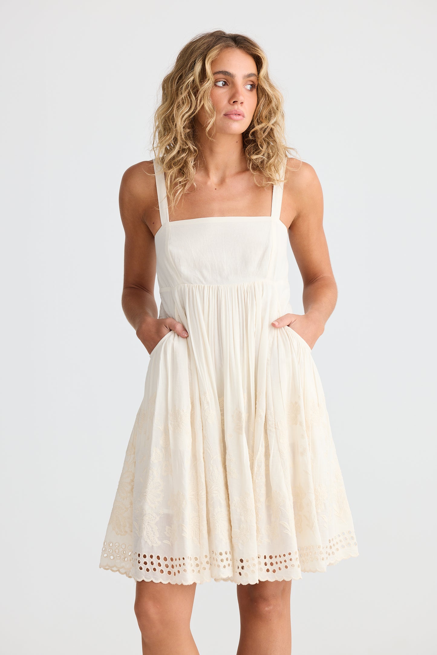 Goddess Mini Dress // Off White