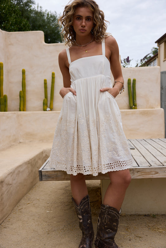 Goddess Mini Dress // Off White