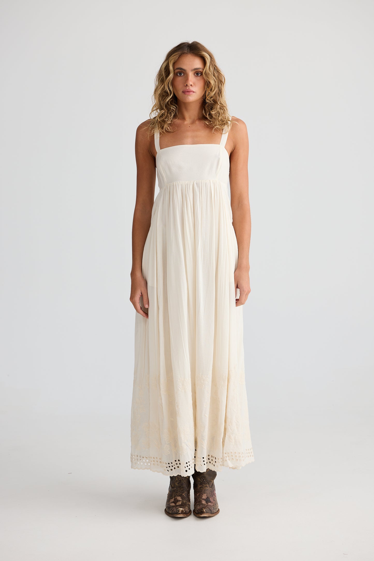 Goddess Maxi Dress // Off White